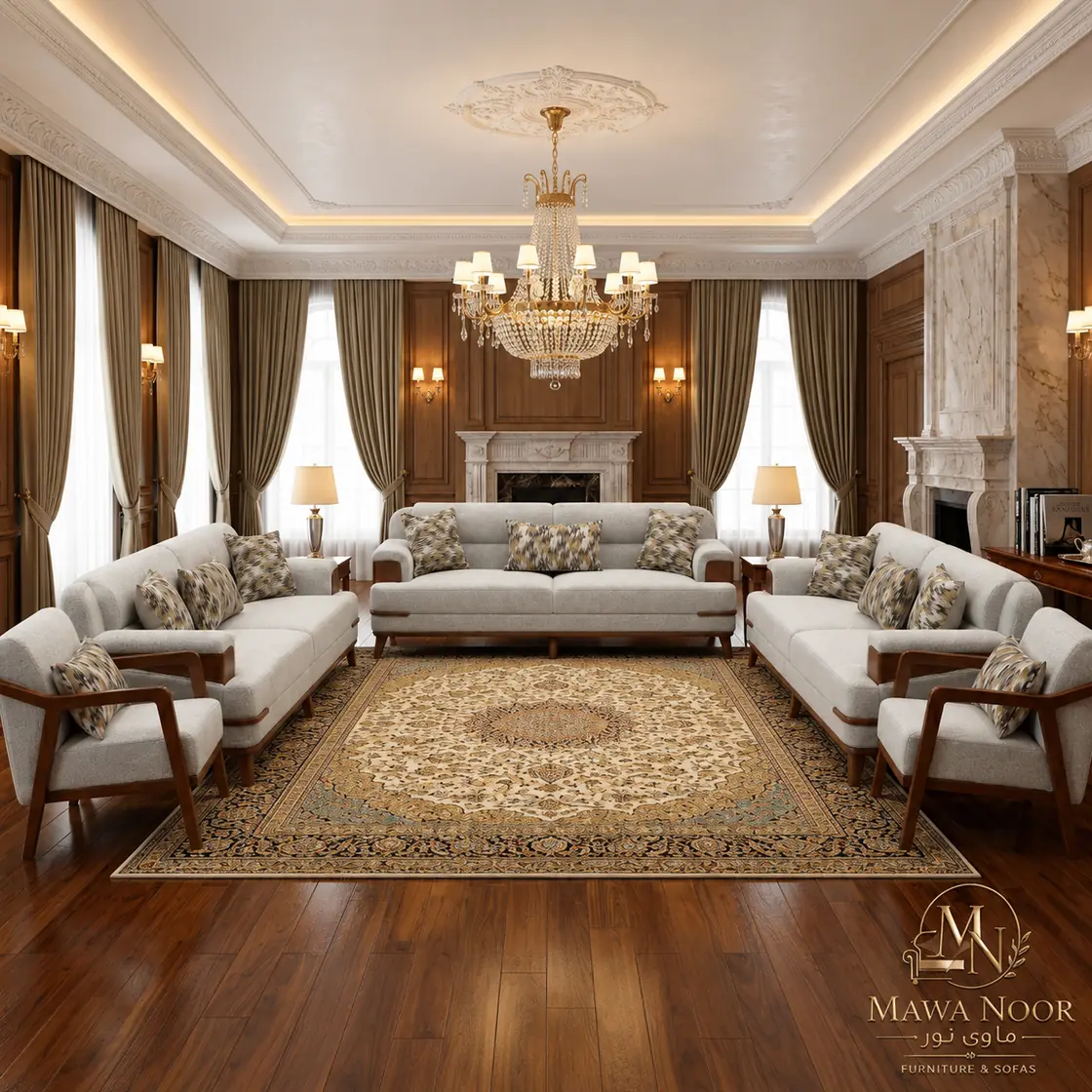 تصميم جلوس MN-SOFA-100 — الصورة 1 | Seating design MN-SOFA-100 — image 1