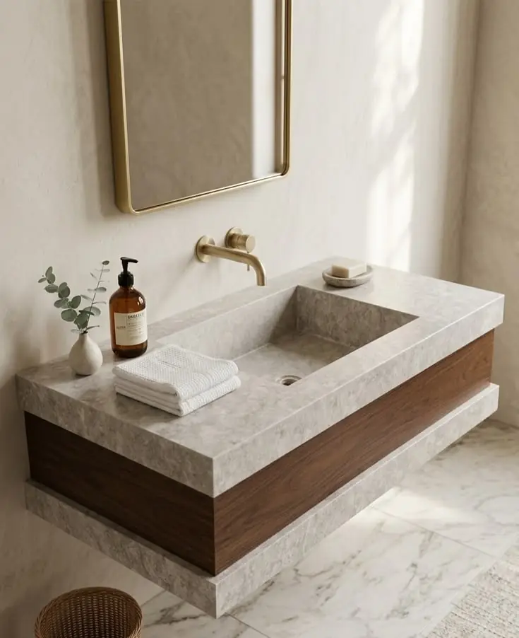 مرجع مغسلة جدارية 06 — الصورة 1 | Wall-basin reference 06 — image 1